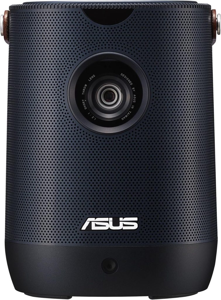 ASUS ZenBeam L2 Portable Projector 1080P Full HD, Smart Projector 960 LED Lumens, Small Outdoor Projector with Wifi, 10W Bluetooth Speaker and Android TV Box, Wireless Projector 3.5H Built-In Battery