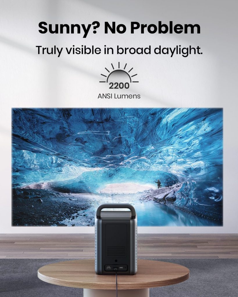 NEBULA by Anker Cosmos Laser 4K Projector(Upgraded), 2200 ANSI Lumens, Android TV 10.0 with Dongle, Autofocus, Auto Keystone Correction, Screen Fit, Home Theater Projector with Wi-Fi  Bluetooth